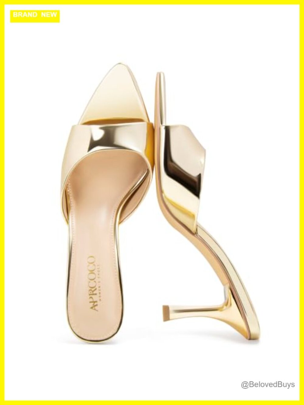 Womens Pointed Toe Stiletto Heeled Mules Slip On Dress Sandals